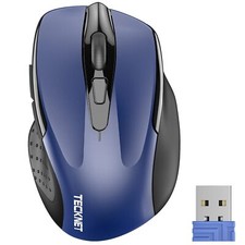 Wireless Mouse 2.4GHz Ergonomic Computer Mouse Portable Cordless Mice 5-Level...