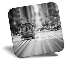 Awesome Fridge Magnet bw - Cool San Francisco Tram USA  #35808