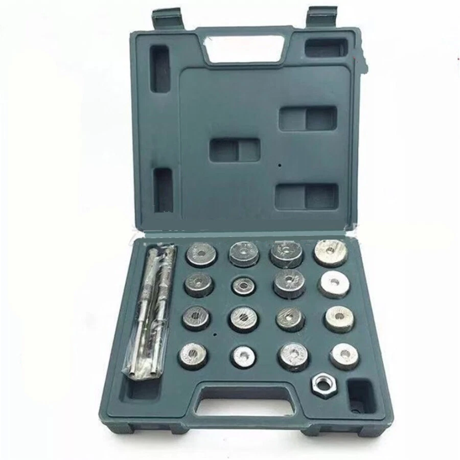 Juego de herramientas de válvula de corte de desplazamiento para reparación de motocicletas escariador de asiento de válvula de 20 piezas Foto 4 de 4
