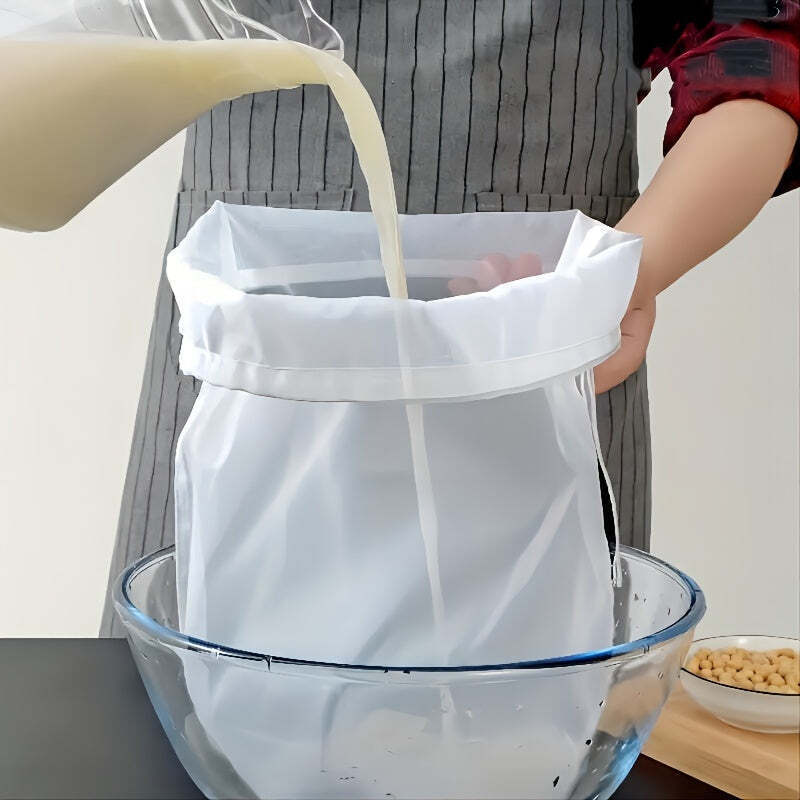 Superior Fine Mesh Strainer Bag Durable Reusable for Soy Milk Juices Home Use-image