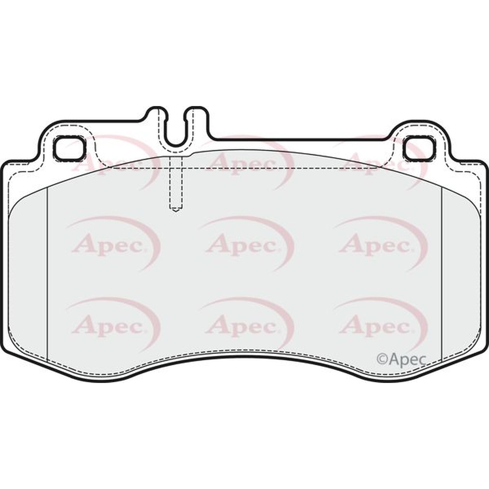 Apec Brake Pads PAD1735 Fits Mercedes - Engineered for Performance and Long Life