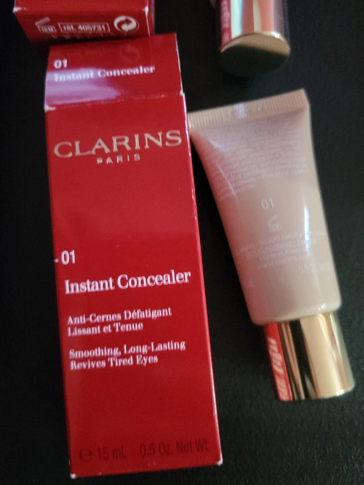 CLARINS 即时遮瑕膏,Revives Tired Eyes,0.5 盎司,全新带盒可选遮瑕膏 — 第 3/4 张图片
