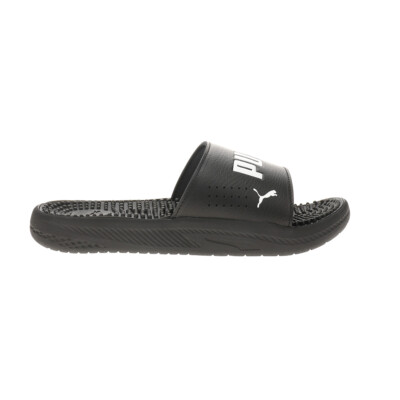 PUMA Softride Massage Slide Mens Black Casual Sandals 38306201