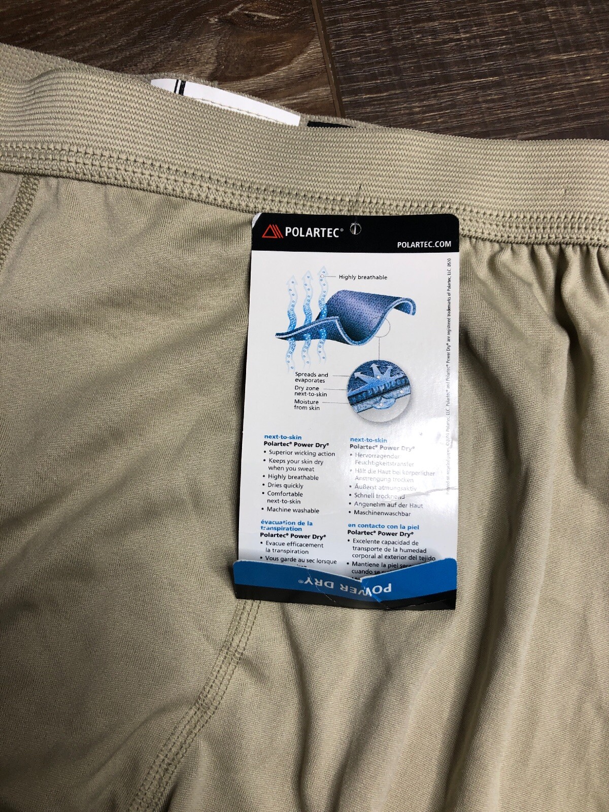 Multicam Thermal Pants Drawers, Level 1 Power Dry Base Layer Bottom Small Short