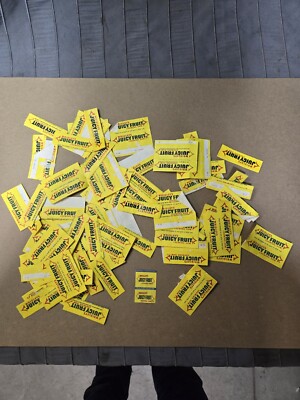  VINTAGE WRIGLEY S JUICY FRUIT GUM WRAPPER Large Lot 70's 