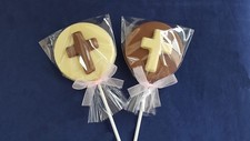 CHOCOLATE/S/ EASTER CROSS P LOLLIPOP/S/TREASURE HUNT/SWEETS/PARTY BAG FILLERS