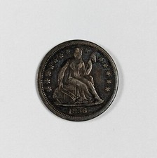 1856 Seated Liberty Silver Dime VF