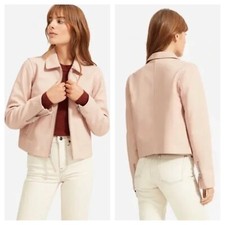 Everlane Womens Jacket The Modern Leather Jacket Size Xs Pink $298