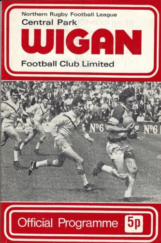 Wigan v Warrington Ward Cup 30 Jul 1971 RUGBY LEAGUE PROGRAMME - Picture 1 of 2