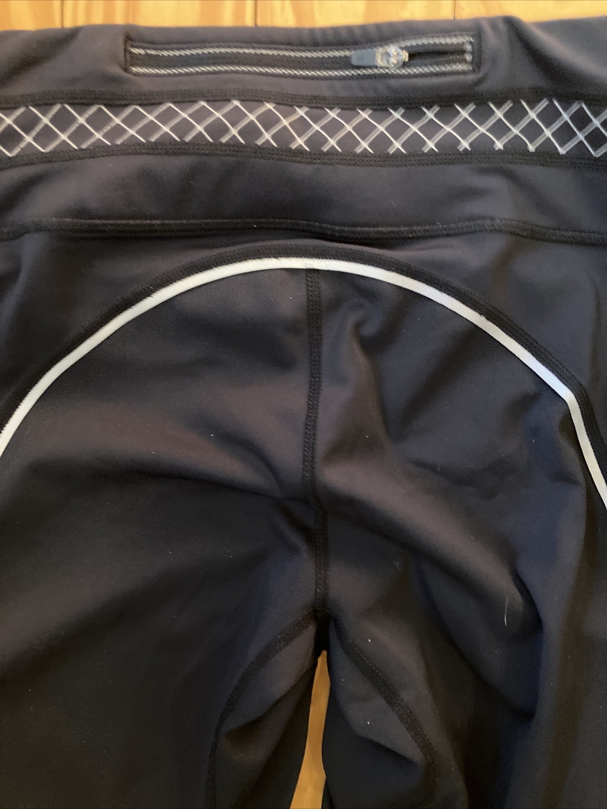 Athleta Legging Small Black  Checked Pattern Deta… - image 5