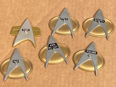 6 Star Trek Actionfigurenständer - Picard, Scotty McCoy usw.