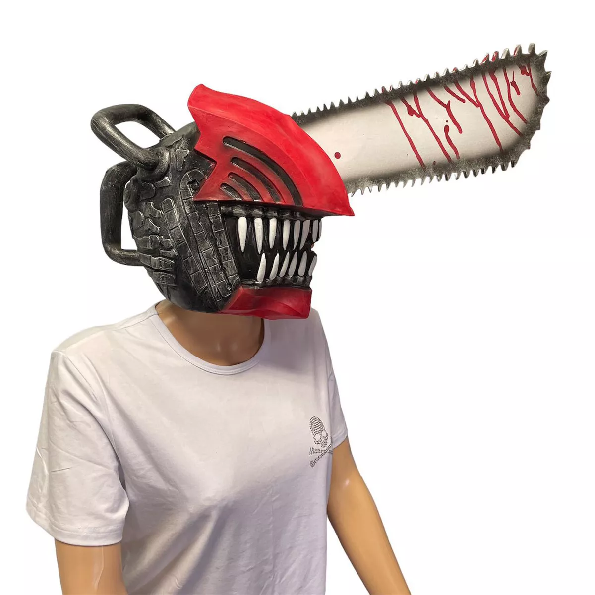 Chainsaw Man cosplay Helmet and Saws 