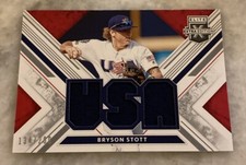 2019 Elite Extra Edition USA MATERIALS Phillies RELIC BRYSON STOTT RC /289