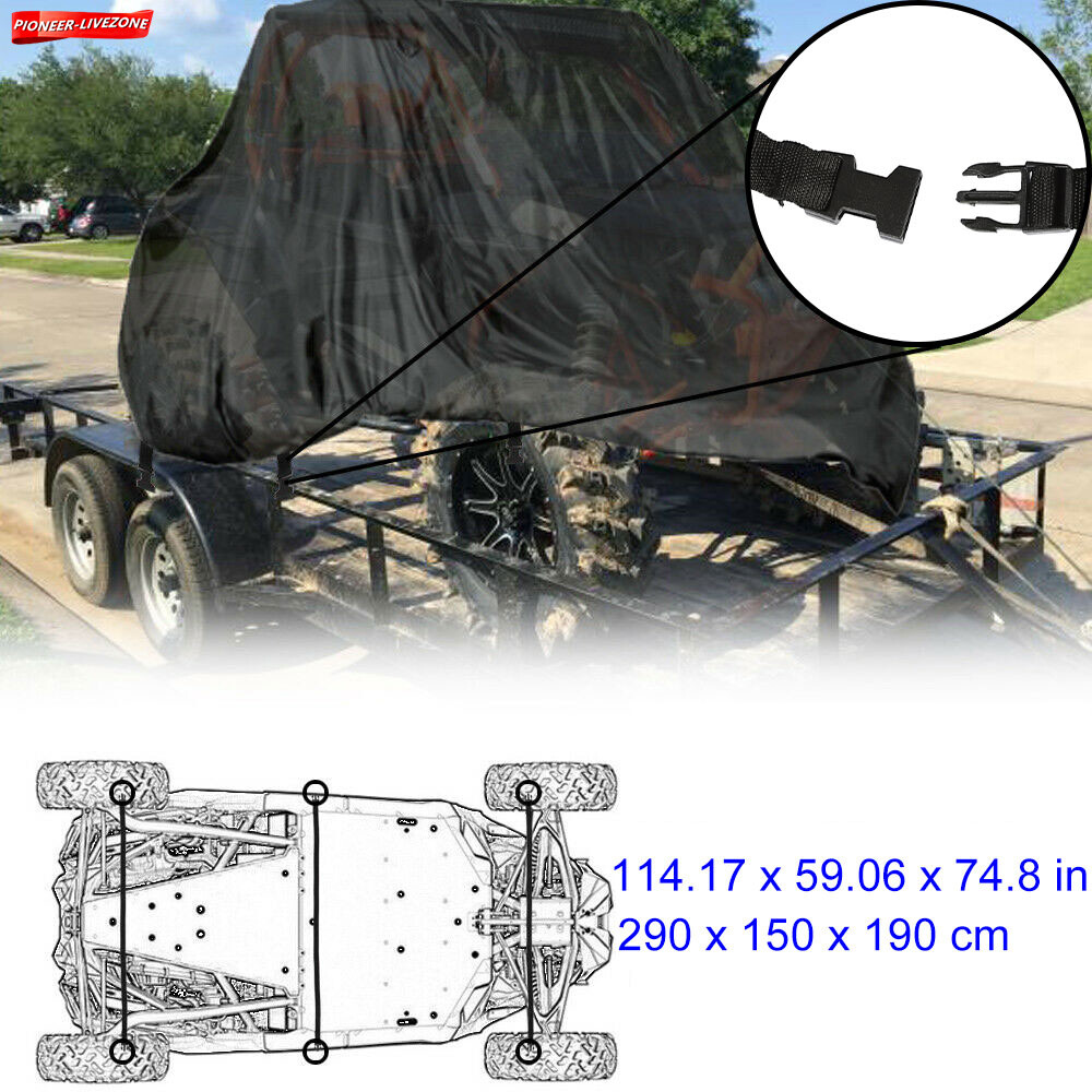 For Polaris Ranger RZR 500 570 800 900 Side-by-Side Utility Vehicle Cover UTV