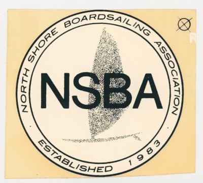 Sailboard sticker- North Shore Boardsailng Assoc.    1993