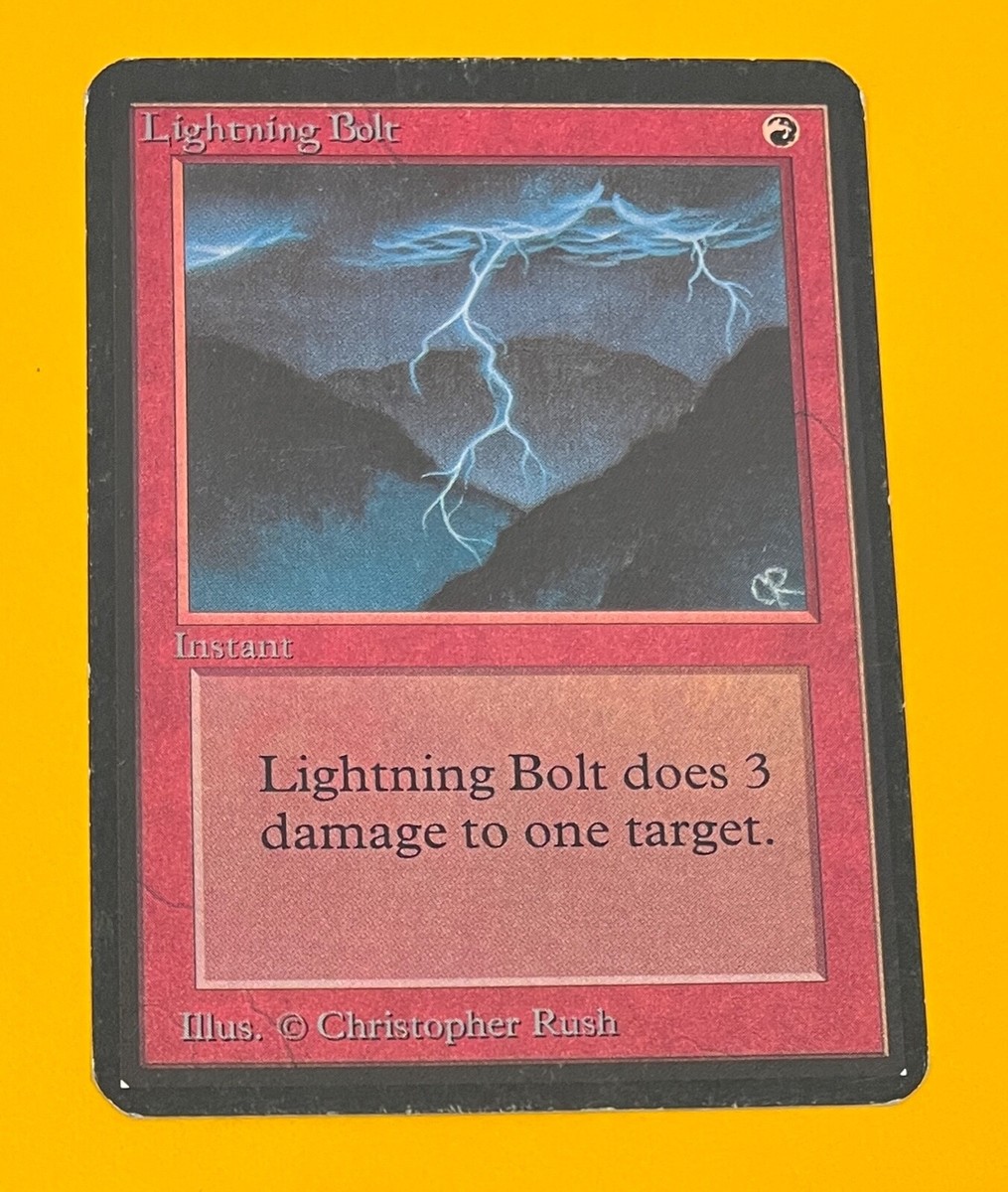 MTG LIGHTNING BOLT Alpha (OldManMTG 003-907) | eBay