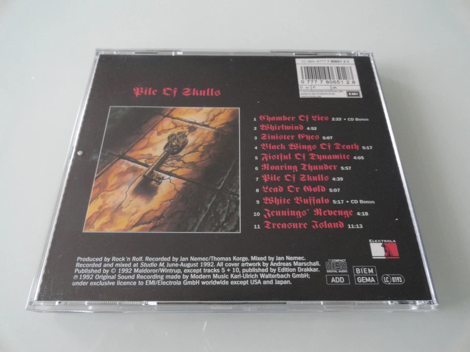 Running Wild "  PILE OF SKULLS" CD 1992 EMI Holland - Bild 2 von 4