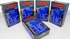 JVC VHS C Compact 90 Minute Video Cassette Tape TC-30 EHG 5 Pack  Brand New