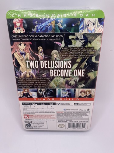 Chaos;Head Noah / Chaos;Child Double Pack Steelbook Launch (Switch) NEW SEALED! - Picture 2 of 4