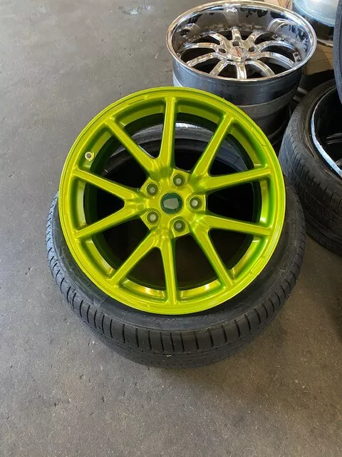 Tesla powder coated wheels discount