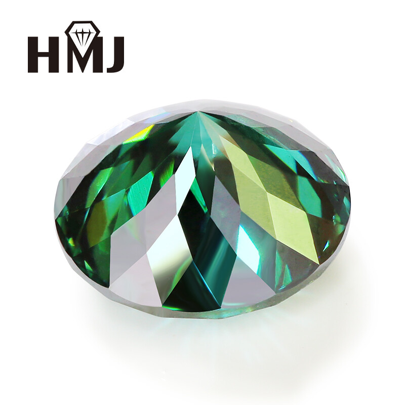 Moissanite Taglio Portoghese Tondo Colore Misto Naturale VVS1 - Gemma Sfusa Fatta A Mano Con Certificato GRA