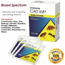 DIGRAIN C40 WP (Ficam alternative) 1x10g WASPS FLEAS ANTS BEDBUGS COCKROACHES