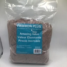 Fashion Plus Mill-End 100% Acrylic Brown Yarn 14 oz Brand New
