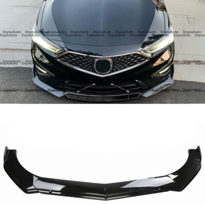 For Acura Integra Universal Front Bumper Lip Spoiler Splitter Glossy Black