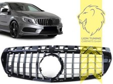 Sportgrill Kühlergrill für Mercedes Benz W176 A-Klasse schwarz chrom