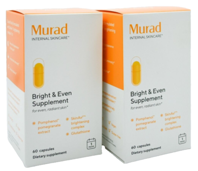 murad glutathione Murad Bright & Even Supplement 60 Capsules, EXP 2026 [2-Pack]