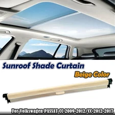 Beige Car Sun Roof Sunroof Sunshade Curtain Cover Kit For VW CC 2012-2017 2015