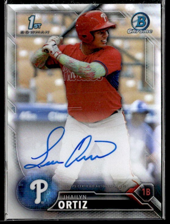 L6,153 - 2016 Bowman Chrome Prospect Auto Refractors #CPAJO Jhailyn Ortiz /499