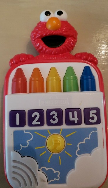 elmo crayon toy