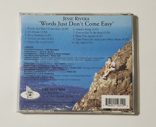 Jesse Rivera: Words Just Don't Come Easy... CD (1995) SIGNED -- VG TESTED - Picture 2 of 5