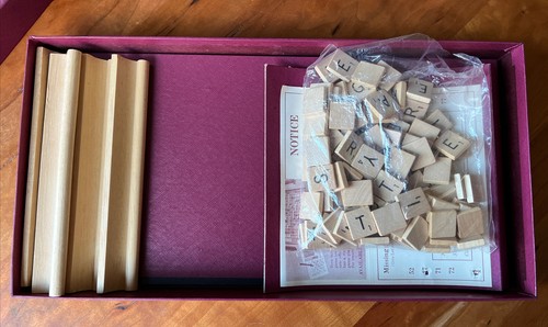 Vtg 1948/1953 SELCHOW RIGHTER SCRABBLE CROSSWORD GAME 100 WOOD TILES COMPLET NOS - Picture 5 of 8