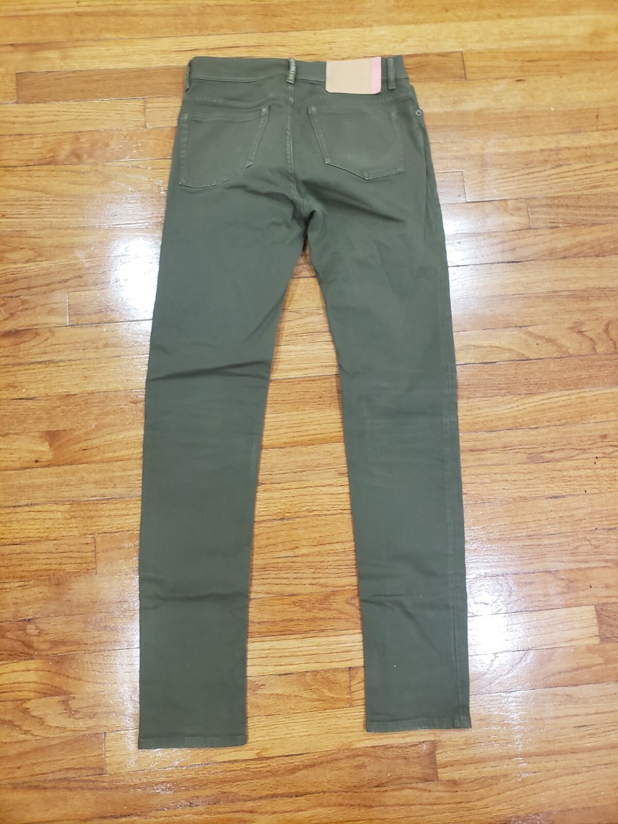 ACNE STUDIOS Bla Konst Men's North Green Denim Jeans Size ACNE STUDIOS Bla Konst Men's North Green Denim Jeans Size