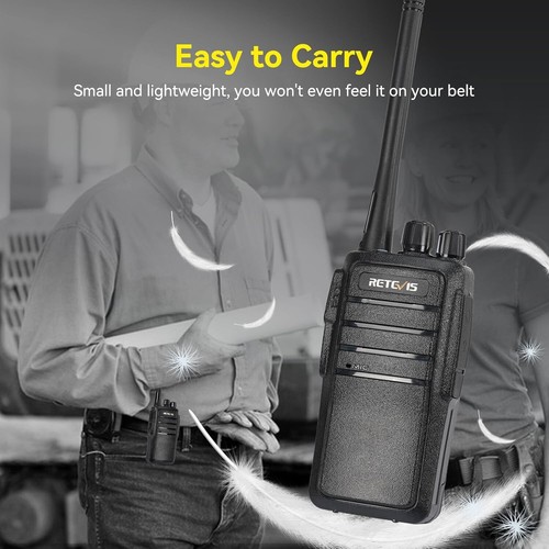 Retevis RT21 2-drożne radio dalekiego zasięgu, walkie talkie dla dorosłych, wytrzymała ładowarka - Zdjęcie 10 z 13