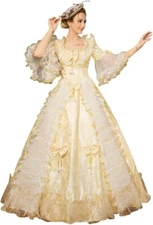 Victorian 18th Century Dress Handcrafted Marie Antoinette-Inspired Court Gown