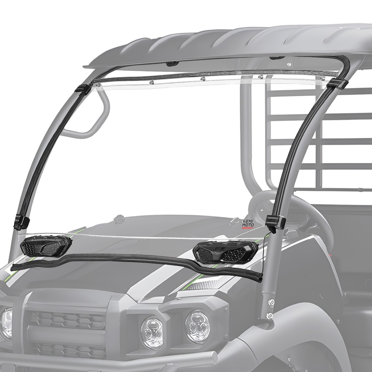 KEMIMOTO Front Full Windshield Vented Scratch Resistant For
