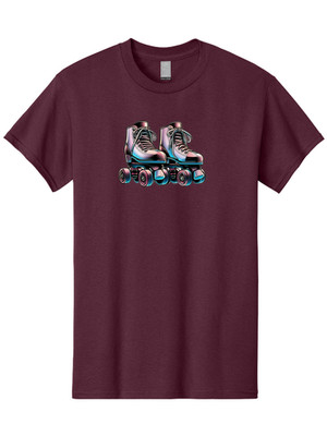 Roller-Skates-6 Mens Graphic Tee, 100% Cotton, Casual Summer Wear