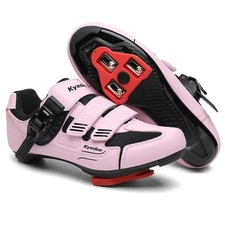 Womens Cycling Shoes Compatible with Peloton Bike Clip in Ladies Indoor Cycli...