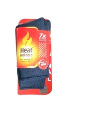 Heat Holders Womens Crew Socks 5-9 Blue Thermal