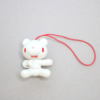 Gloomy Bear White Mini Figure Clip Strap Chax-GP TAITO 2010 Japan Rare
