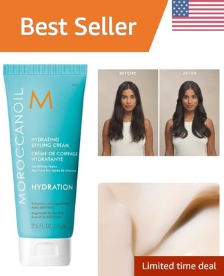 Sulfate-Free Moroccanoil Hydrating Styling Cream - Perfect for Frizz-Free Hair