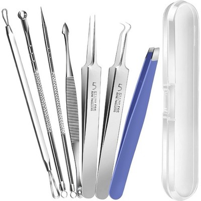 Professional Pimple Popper Tool Kit Blackhead Remover Comedone Extractor Set
