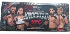 2025 New Topps Knockout UFC Hobby Box SEALED. 4 Packs 8 Cards Per Pack 4 Hits