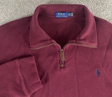 Polo Ralph Lauren 1/4 Zip Sweater Jacket Mens...