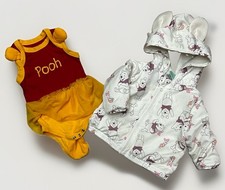 Disney Baby Girl Winnie The Pooh 12 Months Hooded Jacket Tutu One Piece Bundle