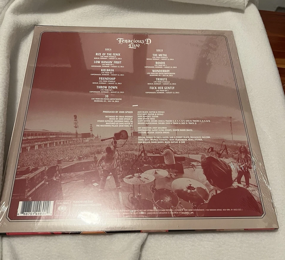 Tenacious D ‎– Live  LP Vinyl Record NEW & Still Sealed RSD. Orig Price Sticker - Image 2 of 2