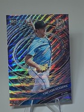 Trevor Rogers 7/9 wave refractor FOTL 2021 Panini Spectra card Marlins